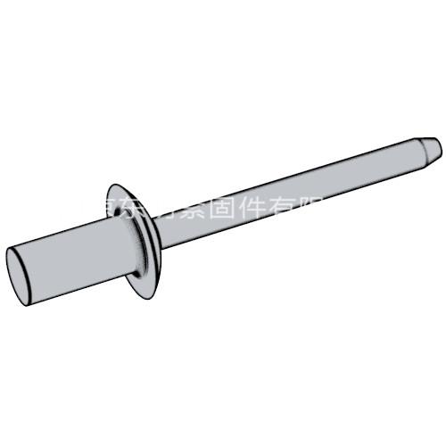 ISO 15973 - 2000 鋁帽鐵芯封閉型半圓頭抽芯鉚釘 11級