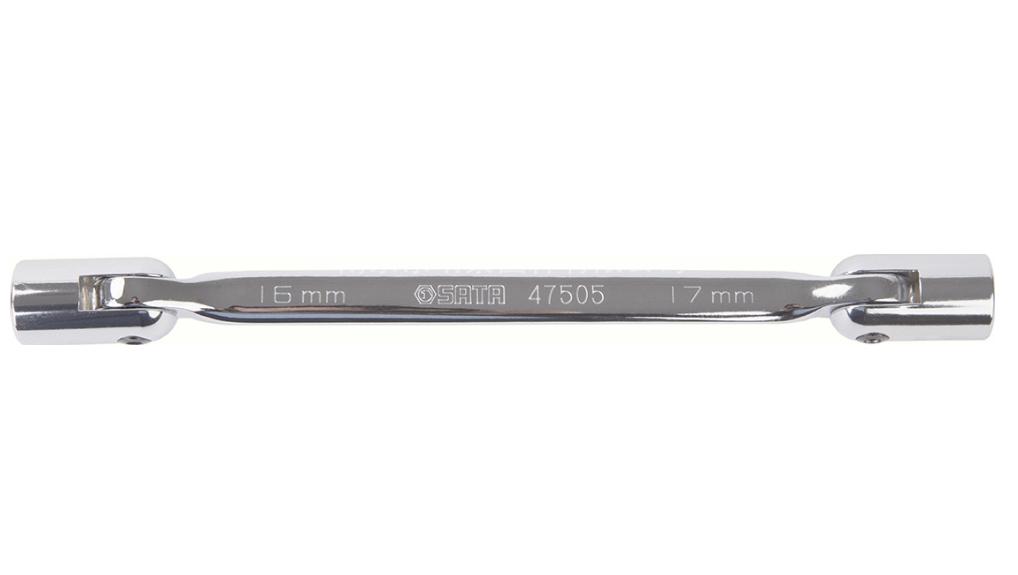 全拋光雙頭角度套筒扳手16x17MM 貨號(hào)47505